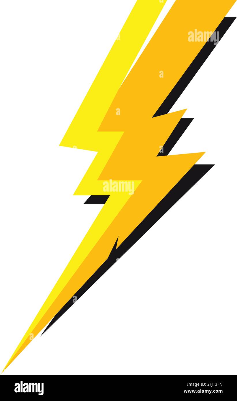 lightning thunderbolt electricity logo design template Stock Vector ...