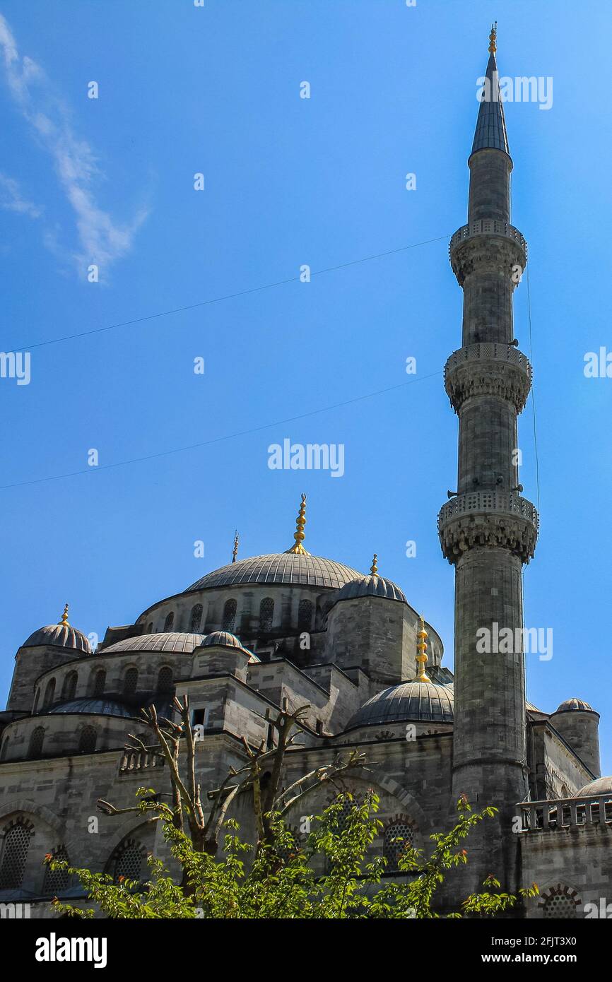Column Mosque Blue Blue mosque architecture hi-res stock photography and images - Alamy