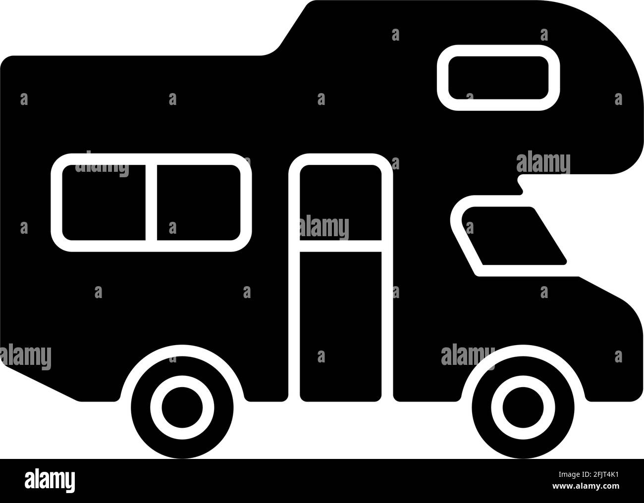 Recreational vehicle black glyph icon Stock Vector Image & Art - Alamy