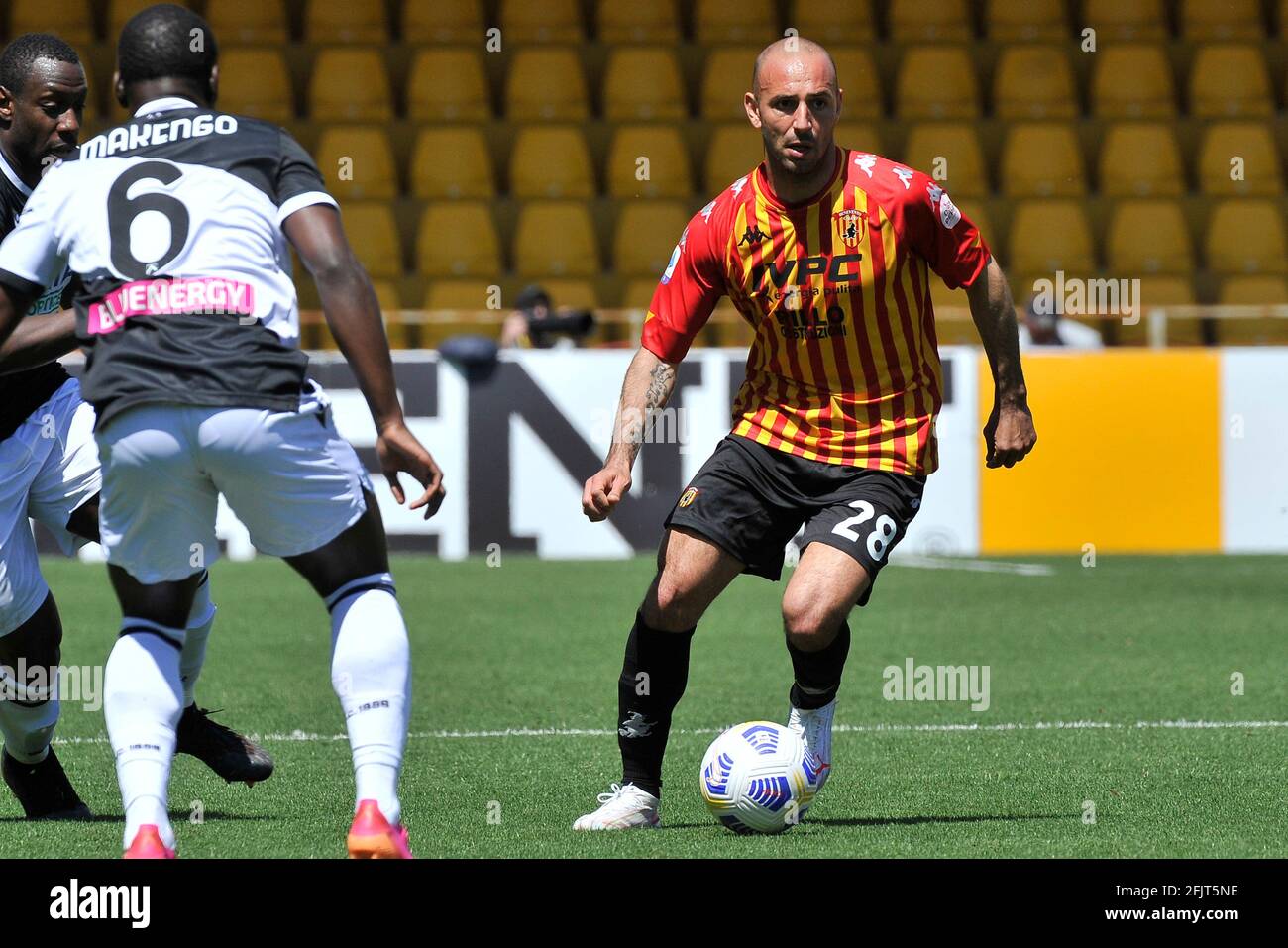 Pasquale Schiattarella player of Benevento, during the match of the Italian football league Serie A between Benevento vs Udinese final result 2-4, mat Stock Photo