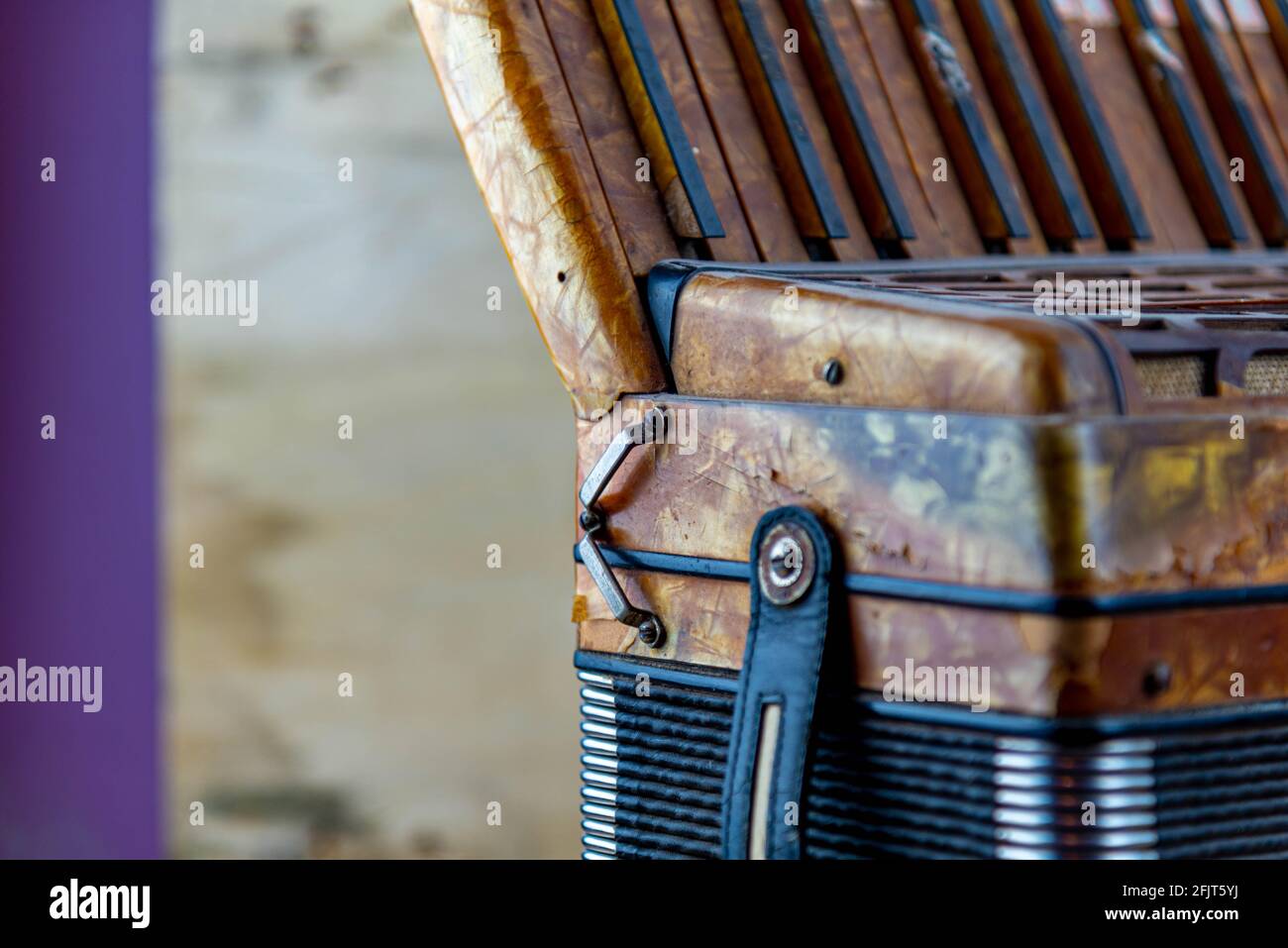 Former 120 bass student accordion for music school. Musical instrument