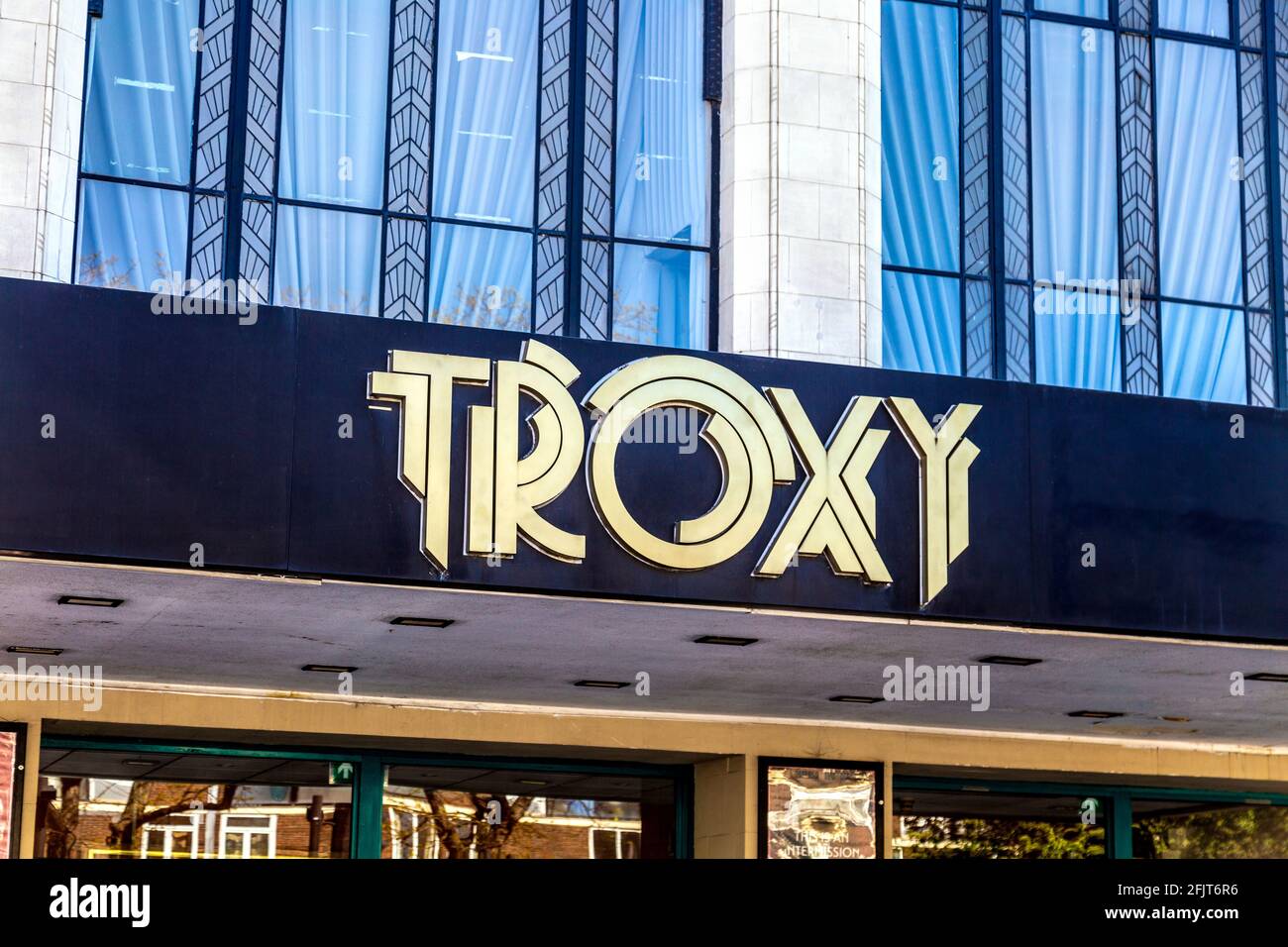 1930s art deco music venue, former cinema, Troxy on Commercial Road in