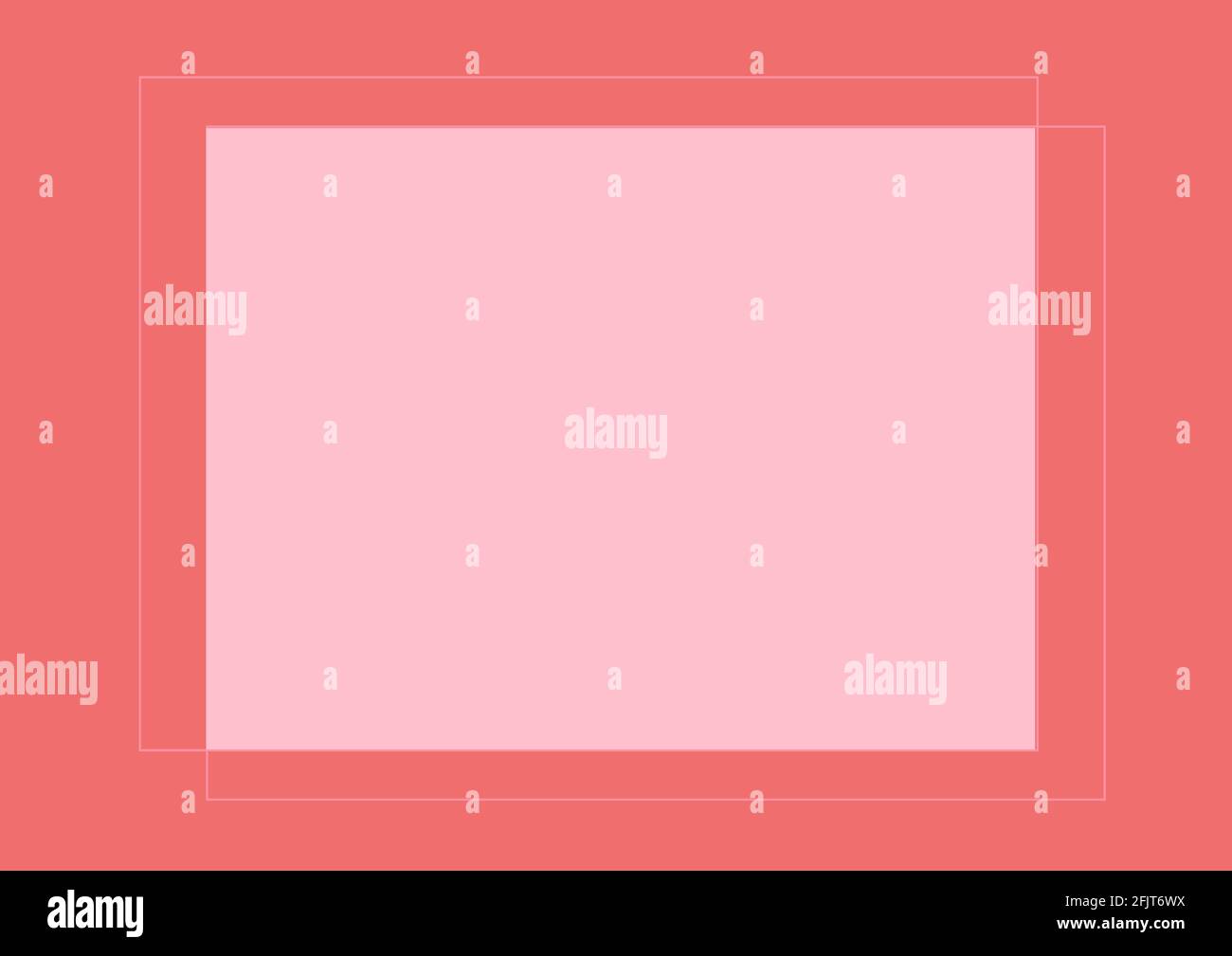 Digital generated image of orange thick border against pink background Stock Photo