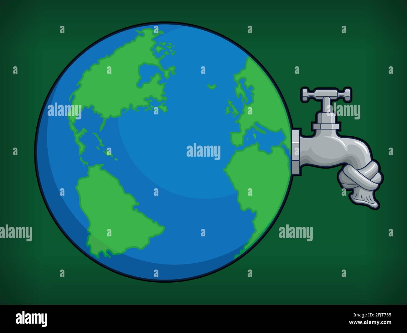 Cartoon Clean Water Shortage Global Warming Effect Vector Illustration  Stock Vector Image & Art - Alamy