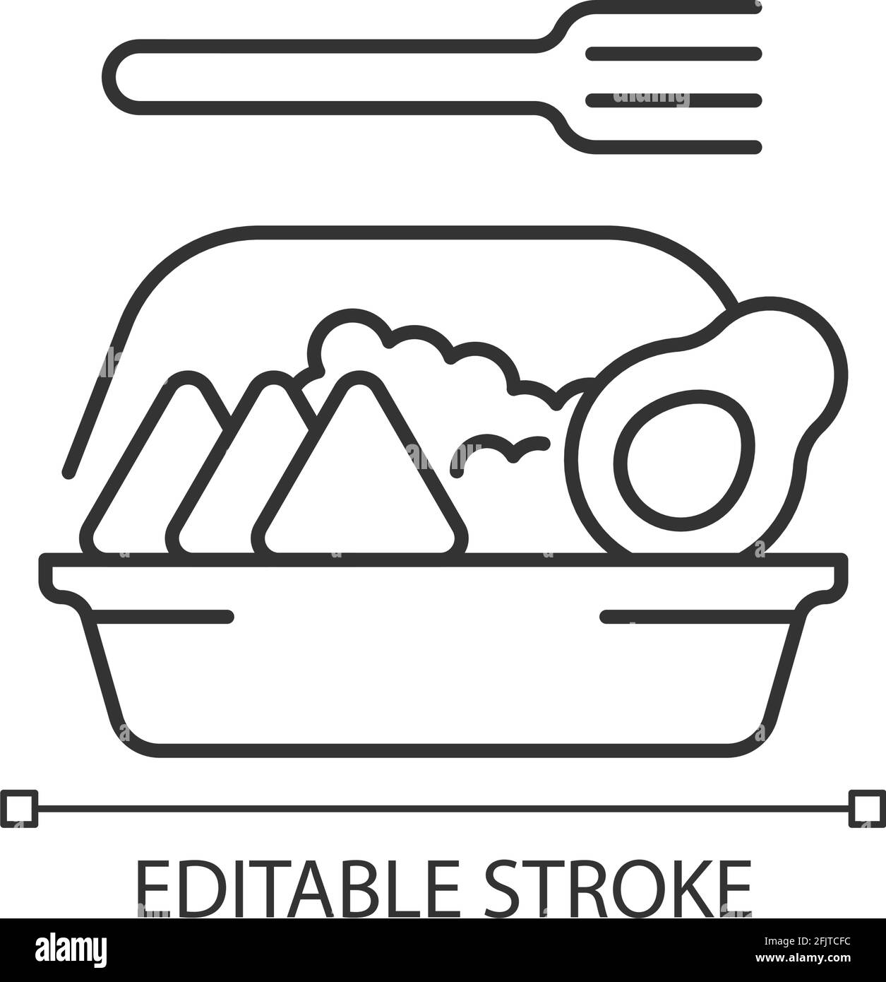 Familystyle meals takeout linear icon Stock Vector Image & Art Alamy