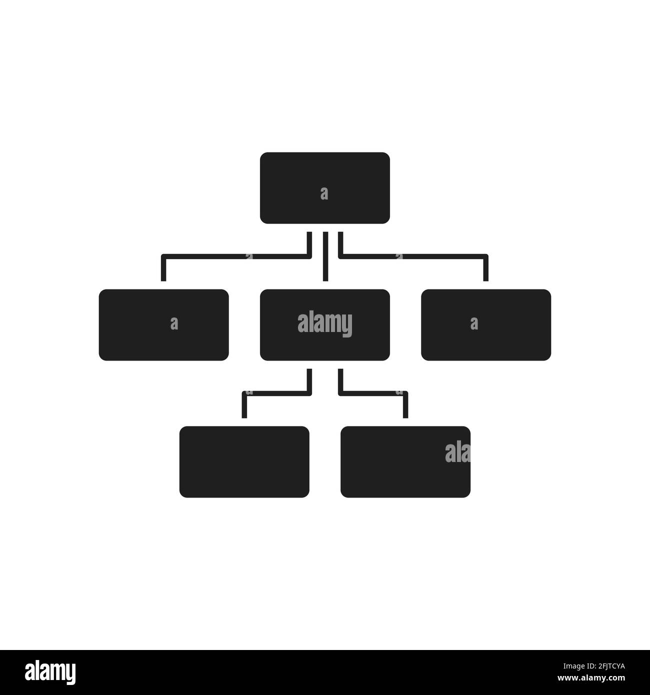 Office organizational corporate hierarchy tree Stock Vector Images Alamy