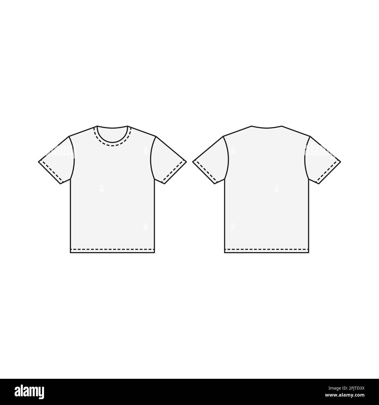 Blank t-shirt vector template design Stock Vector Image & Art - Alamy