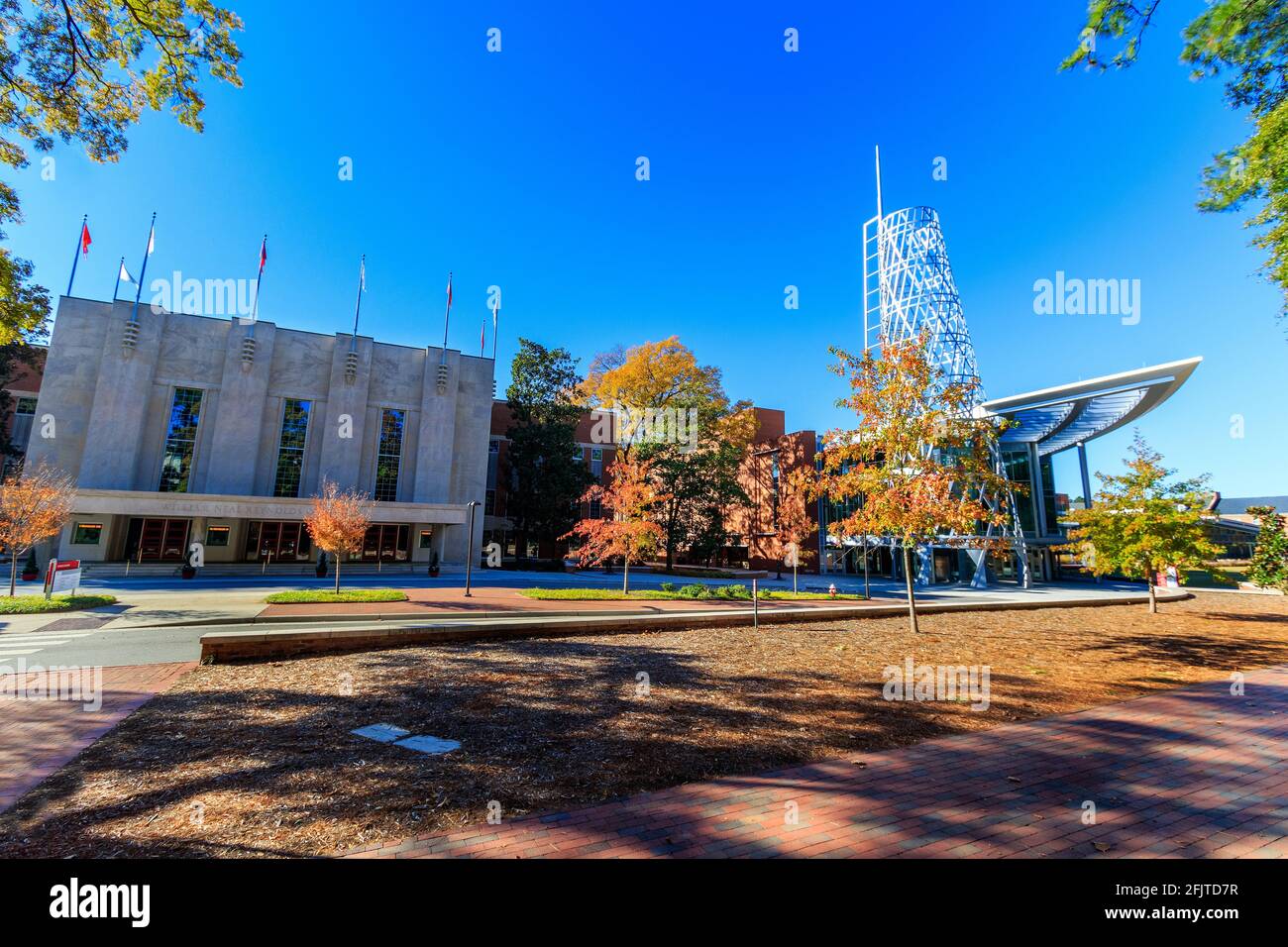 RALEIGH, NC, USA - NOVEMBER 24: Talley Student Union and Reynolds Coliseum on November 24, 2017 at North Carolina State University in Raleigh, North C Stock Photo