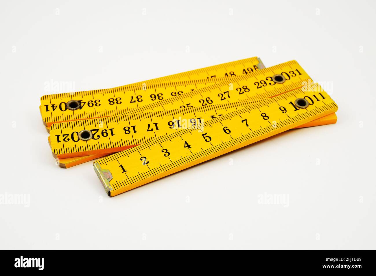 Wooden folding rule hi-res stock photography and images - Alamy