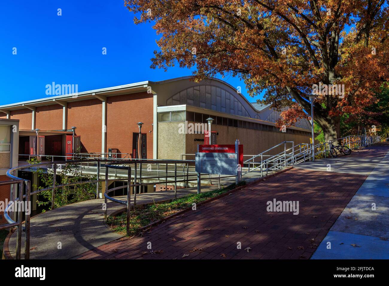 RALEIGH, NC, USA - NOVEMBER 24: William D. Carmichael Jr. Gymnasium on November 24, 2017 at North Carolina State University in Raleigh, North Carolina Stock Photo