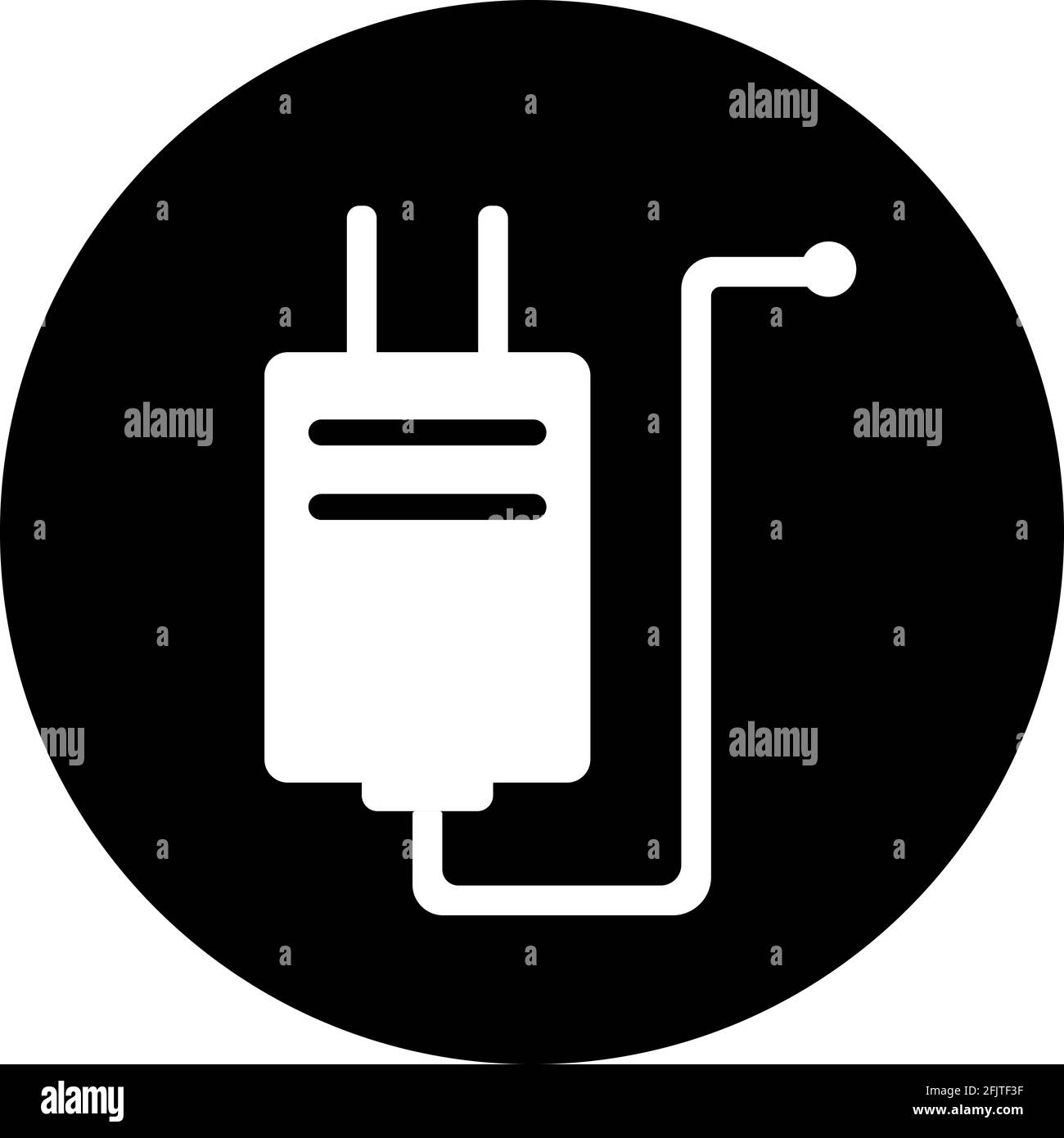 Emergency power system interface icon. Electrical safety signs and Symbols. Stock Vector
