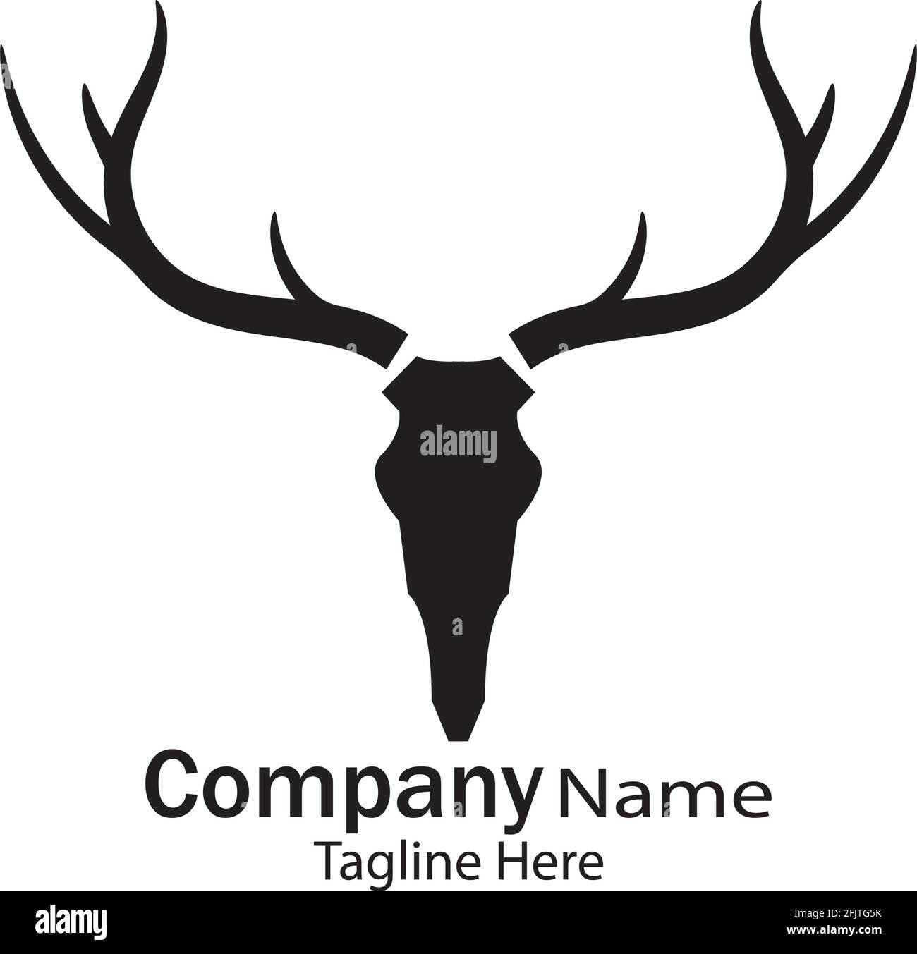 Deer head Logo Template vector icon illustration design Stock Vector Image  & Art - Alamy