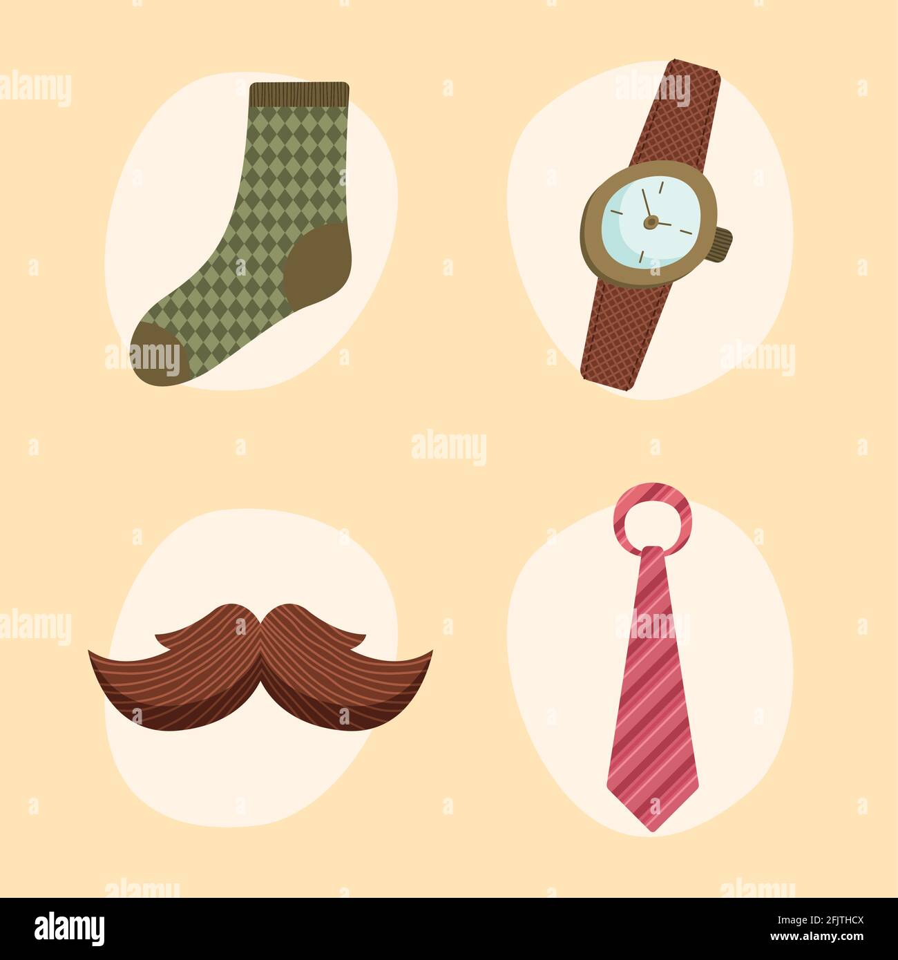 fathers day set four icons Stock Vector Image & Art - Alamy
