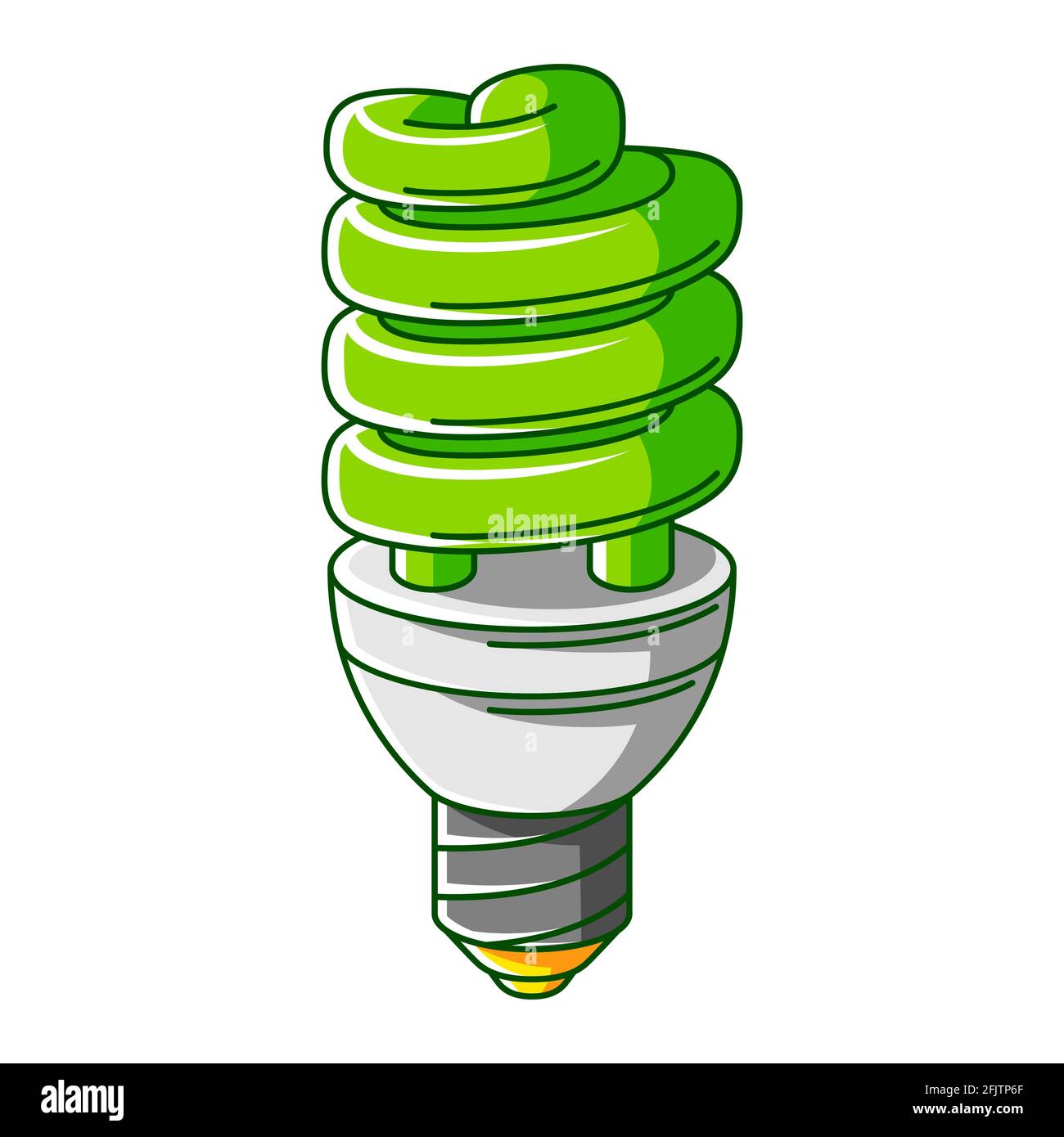 Energy Saving Light Bulb Vector Clipart