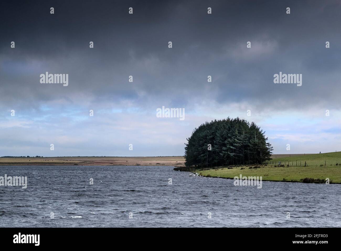 Crowdy Reservoir on Bodmin Moor in Cornwall jointly managed by South West Lakes and South West Water. Stock Photo