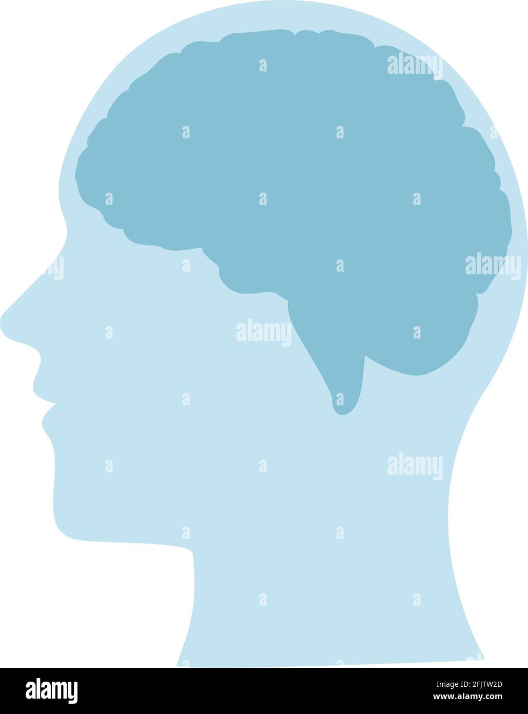 brain in profile Stock Vector Image & Art - Alamy