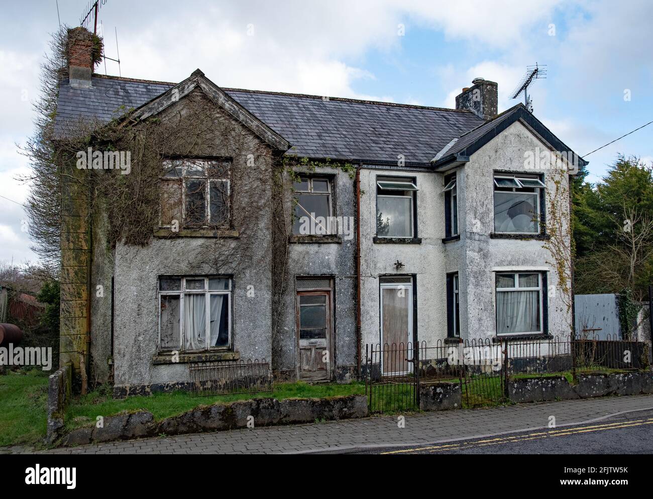 The old house in Dowra town , Co Cavan, Ireland, Stock Photo