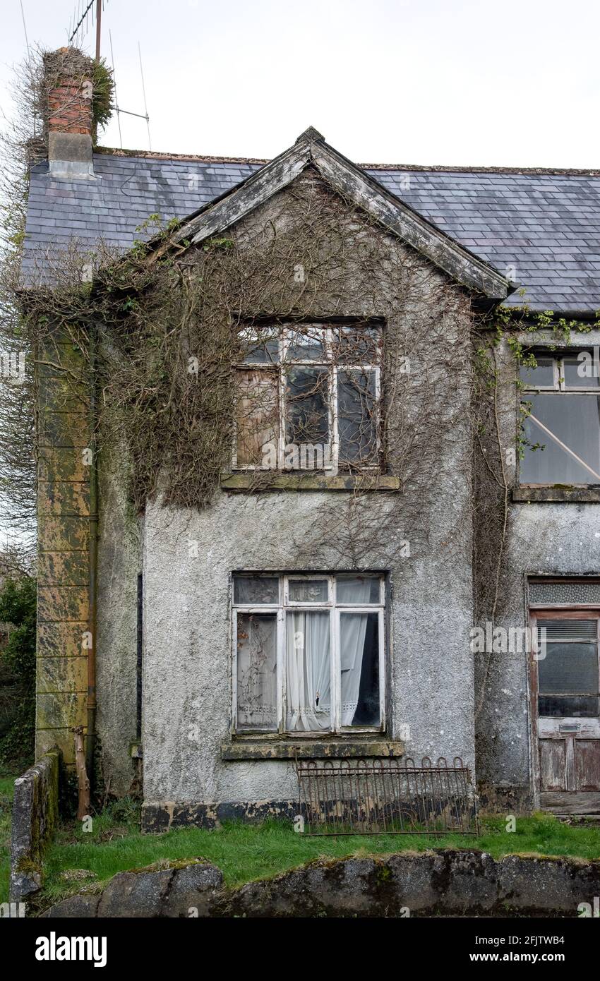 Abandoned house in Dowra town , Co Cavan, Ireland, Stock Photo