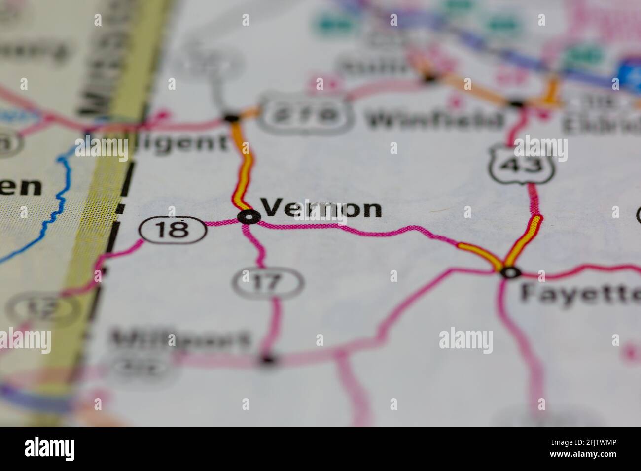 Vernon alabama map hires stock photography and images Alamy