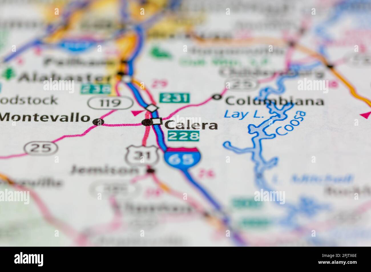 Calera alabama map hi-res stock photography and images - Alamy
