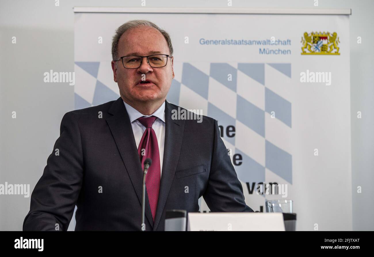 April 26, 2021, Munich, Bavaria, Germany: Munich Generalstaatsanwalt ...