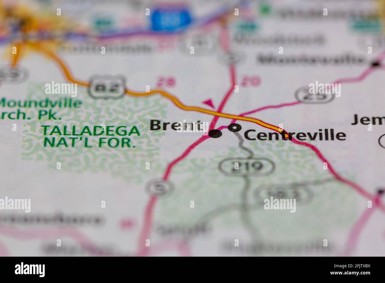Brent alabama map hires stock photography and images Alamy