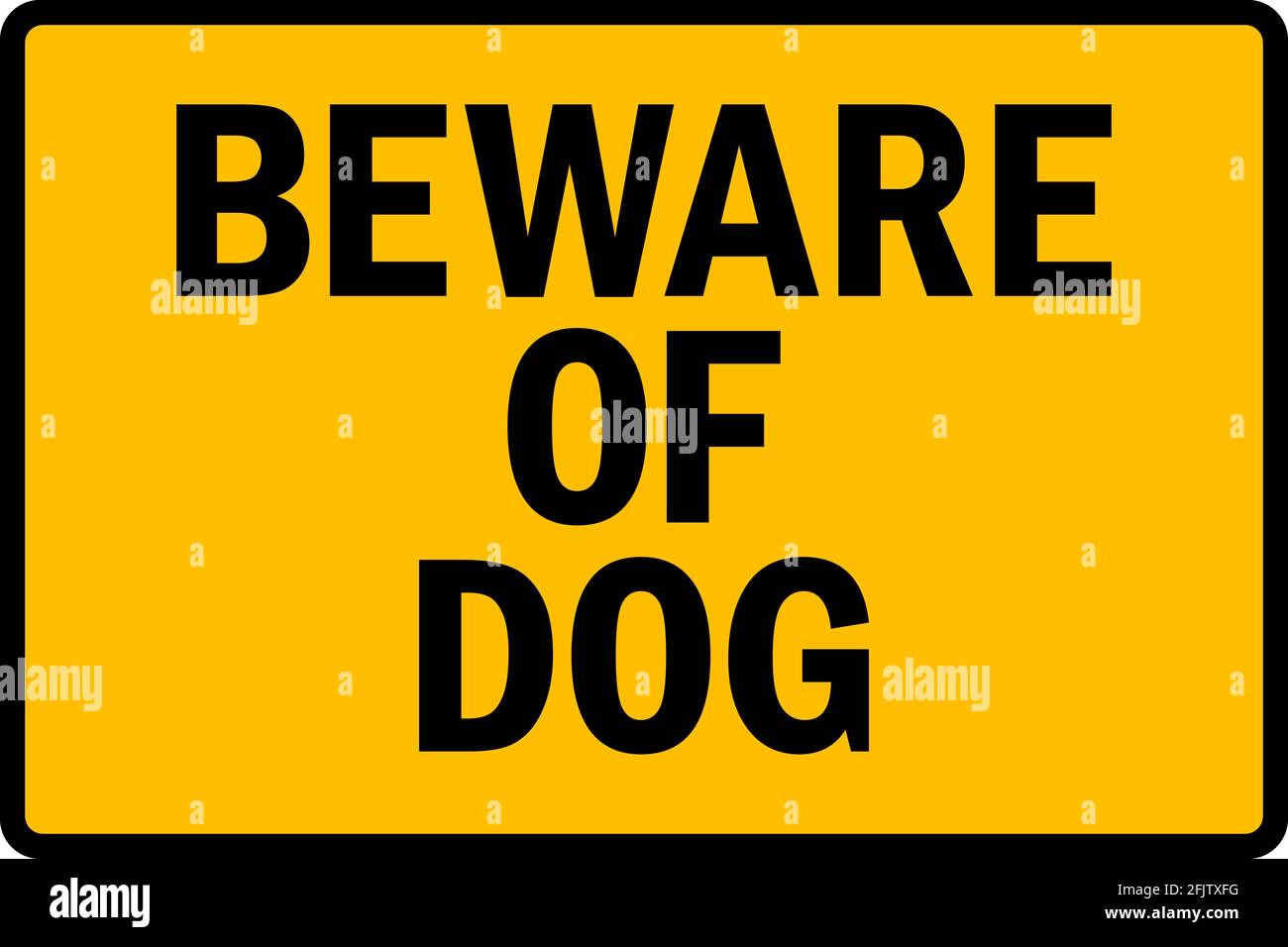 beware-of-dog-warning-sign-black-on-yellow-background-safety-signs-and-symbols-stock-vector-image-art-alamy