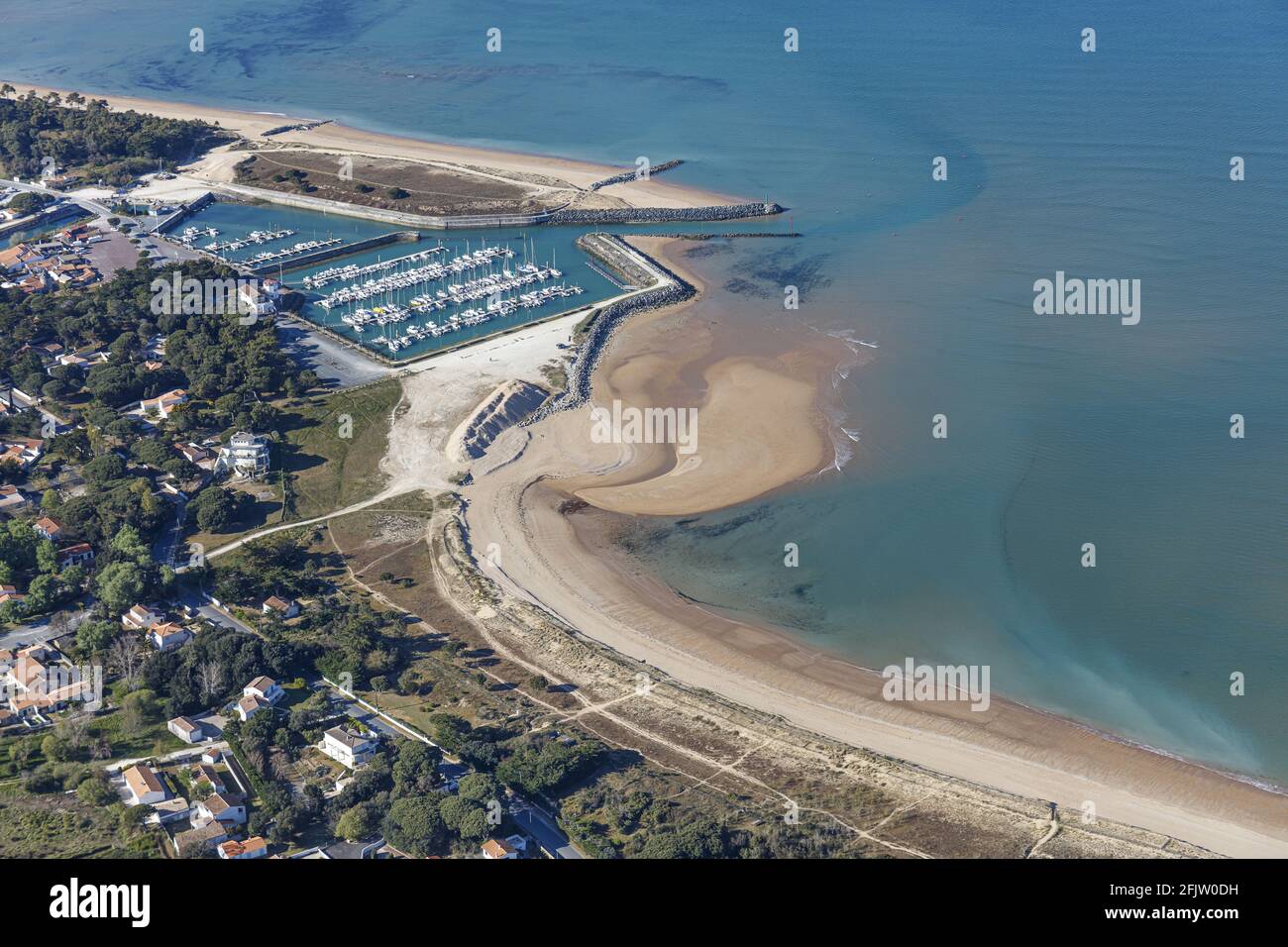 France, Charente Maritime, St Georges d'Oleron, Port du Douhet (aerial view  Stock Photo - Alamy