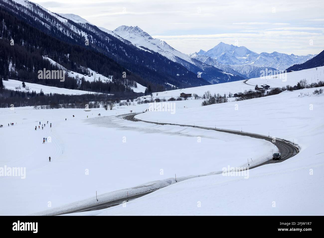 Switzerland, Canton of Valais, Obergoms, Ulrichen Stock Photo