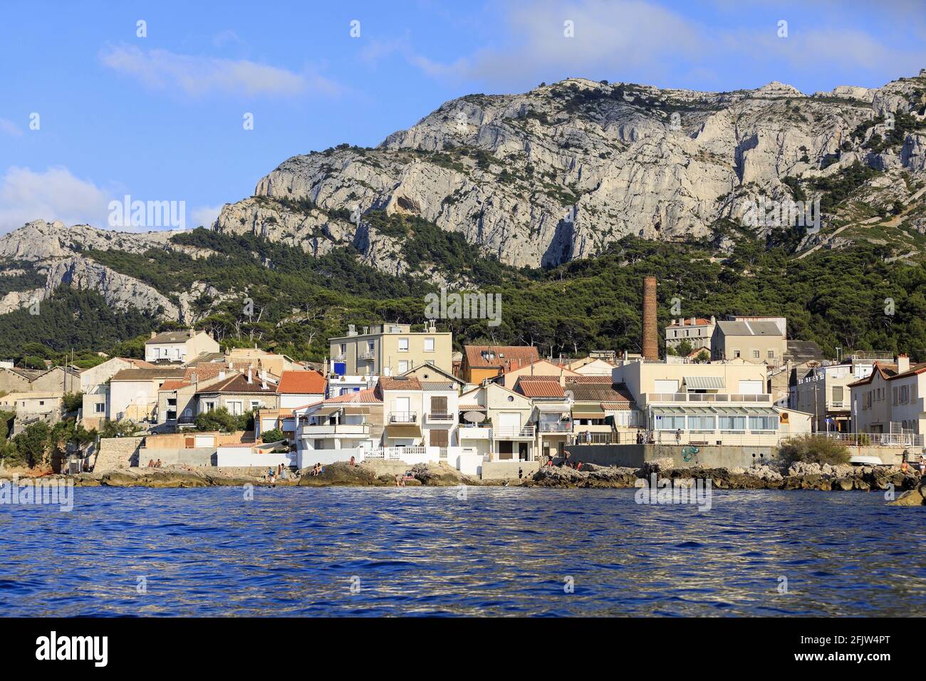 France, Bouches du Rhone, Marseille, 8th arrondissement, Montredon district, port of La Madrague Stock Photo