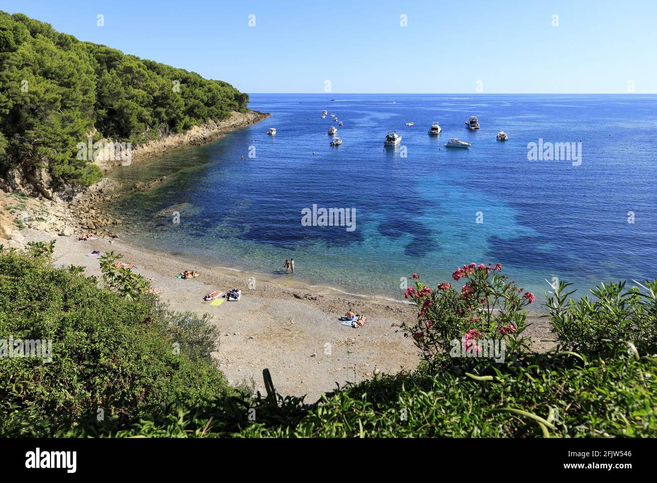 France, Alpes Maritimes, Saint Jean Cap Ferrat, Fossettes beach Stock Photo  - Alamy