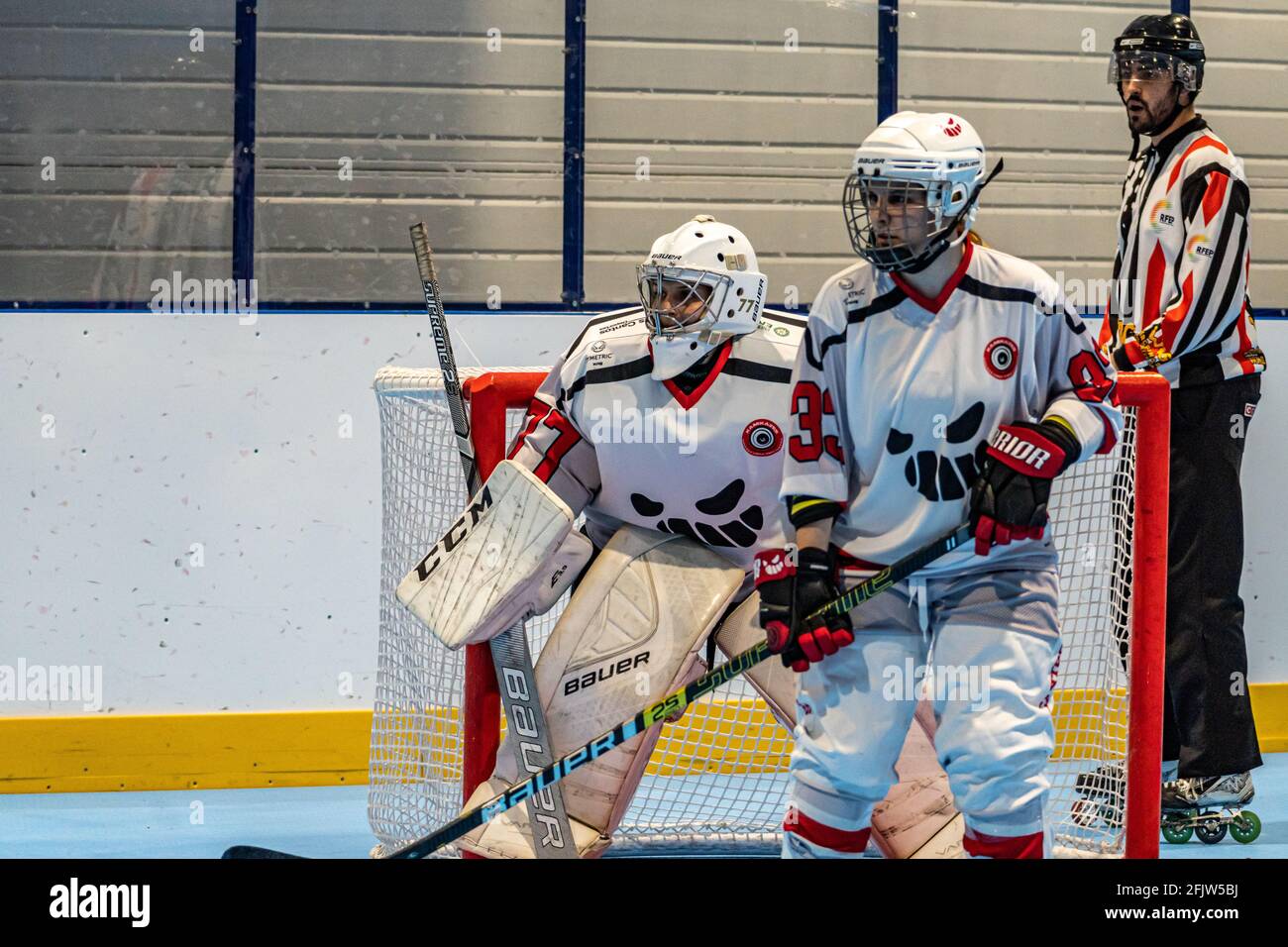 Spain roller hockey national team hires stock photography and images