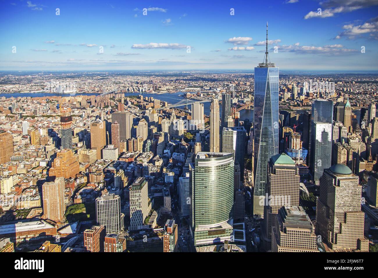 One world trade center aerial view hi-res stock photography and images -  Alamy