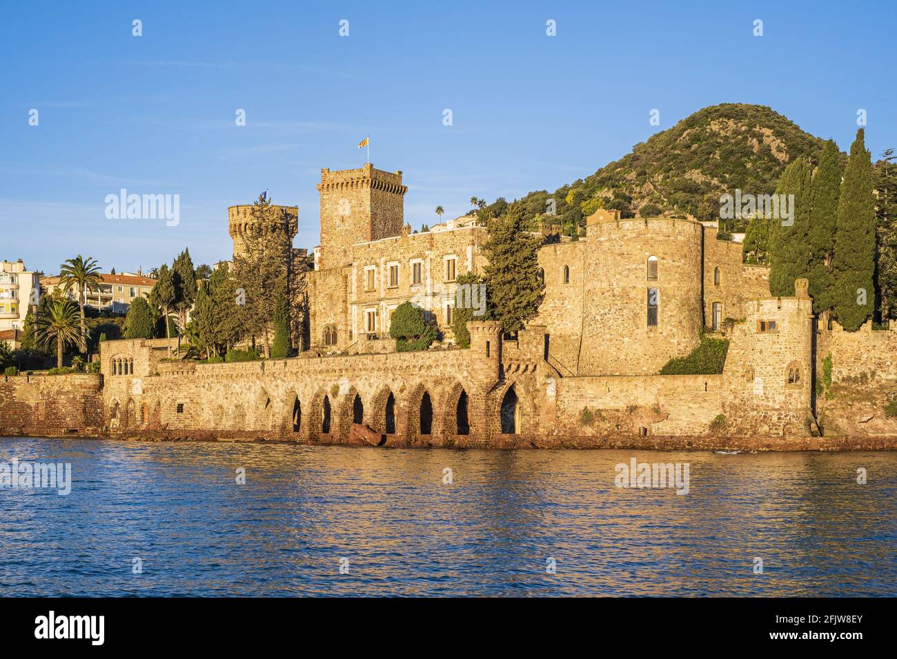 France, Alpes-Maritimes, Mandelieu-la-Napoule, La Napoule castle (14th ...