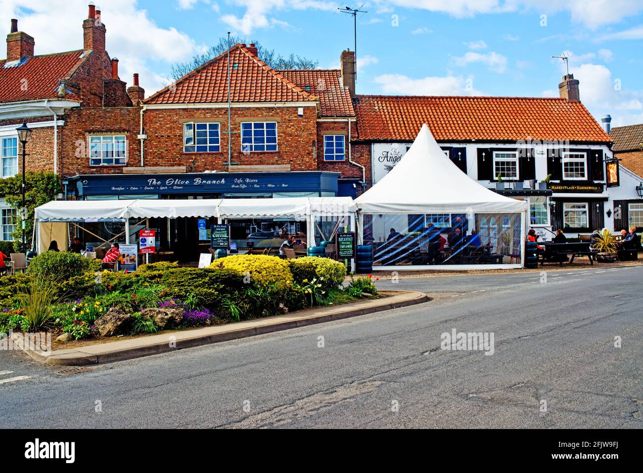 The Olive Branch Cafe, Easingwold, North Yorkshire, England Stock Photo