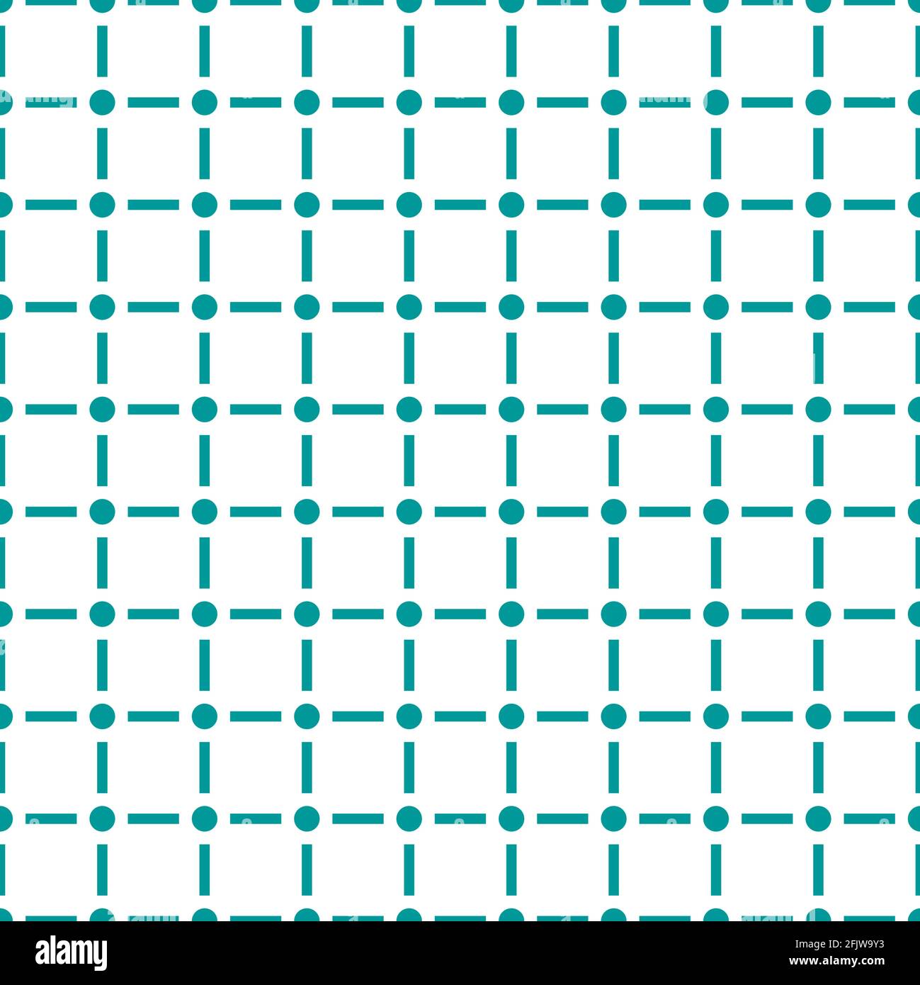 Modern seamless pattern with dot and line isolated on white background  . Stock Vector