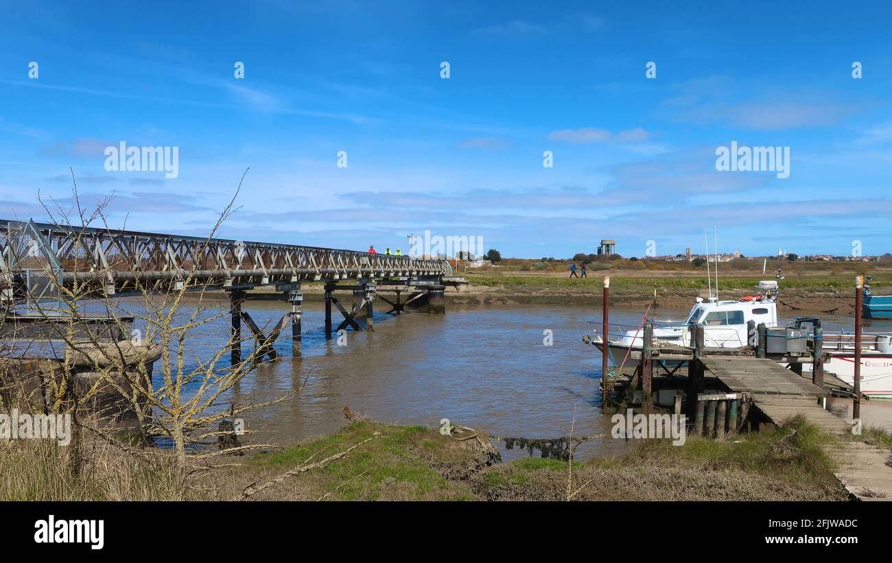 Bailey bridge across river hi-res stock photography and images - Alamy