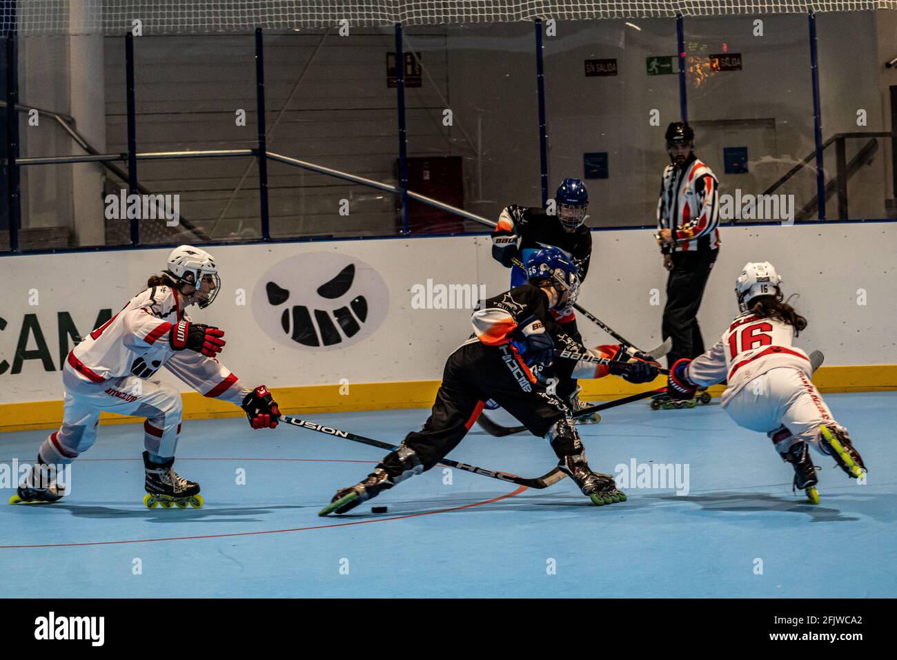 Spain roller hockey national team hires stock photography and images