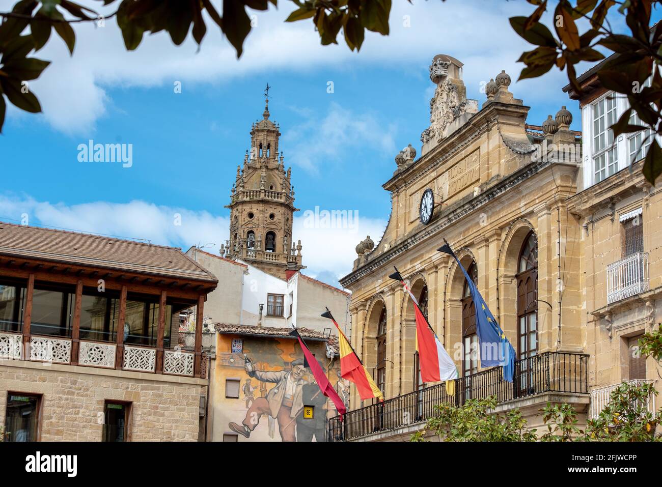 Haro, Spain 2021 April 26 City of Haro, capital of Rioja in Spain in