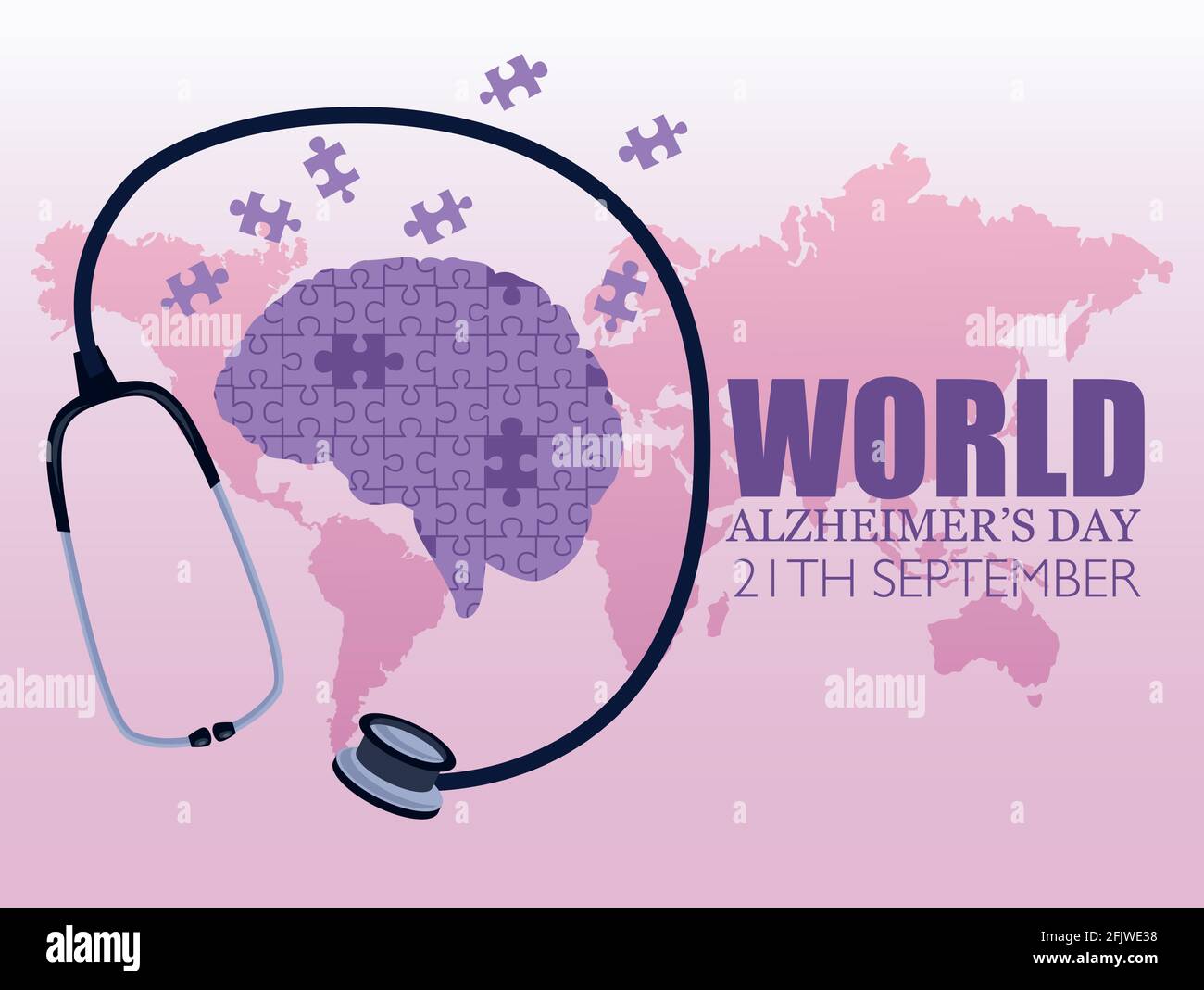 world alzheimer day Stock Vector Image & Art - Alamy