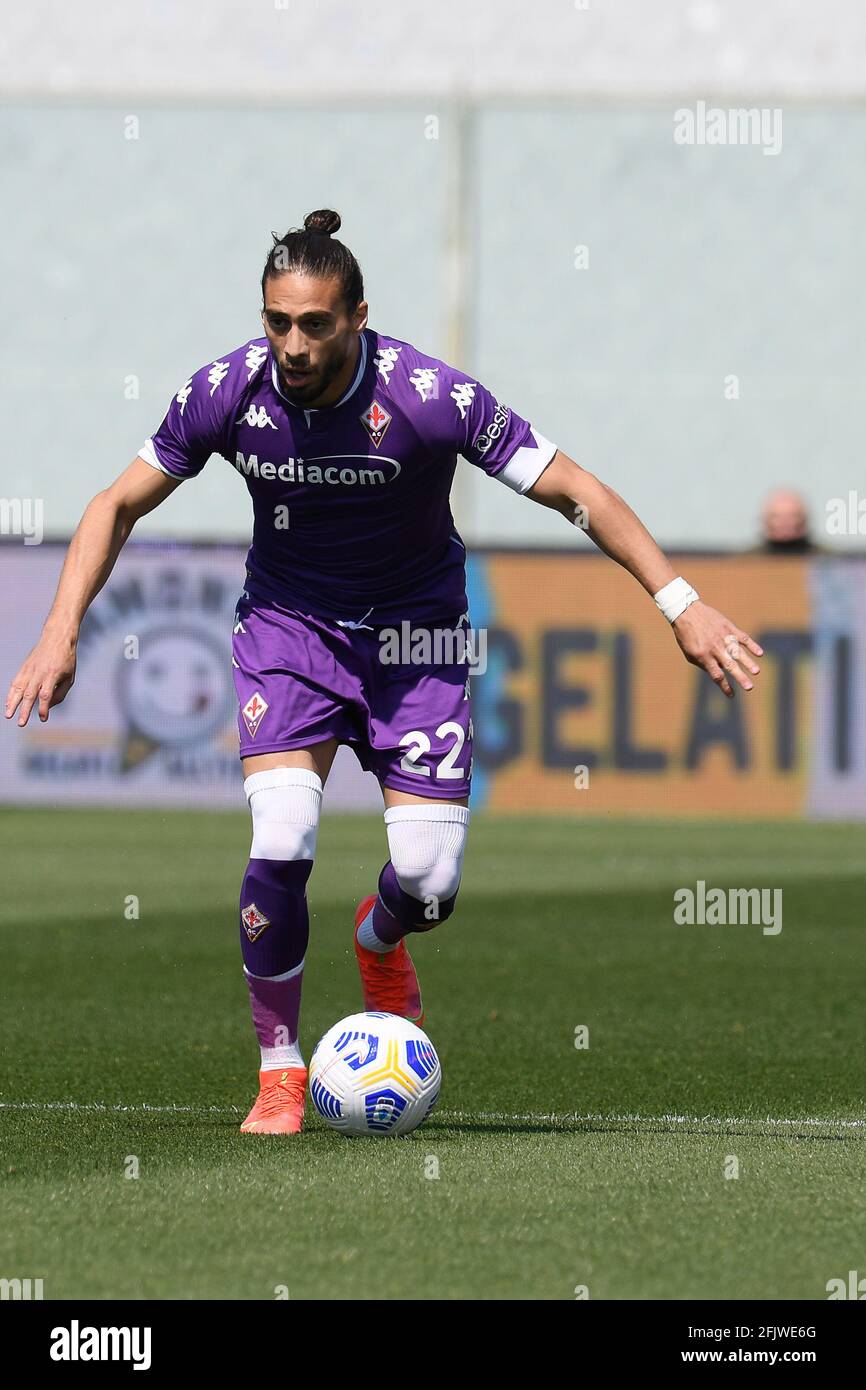 Florence, Italy. 25th Apr, 2021. Martin Caceres of ACF Fiorentina during the Serie A match between ACF Fiorentina and FC Juventus at Stadio Artemio Franchi, Florence, Italy on 25 April 2021. (Photo by Roberto Ramaccia/INA Photo Agency) Credit: Sipa USA/Alamy Live News Stock Photo