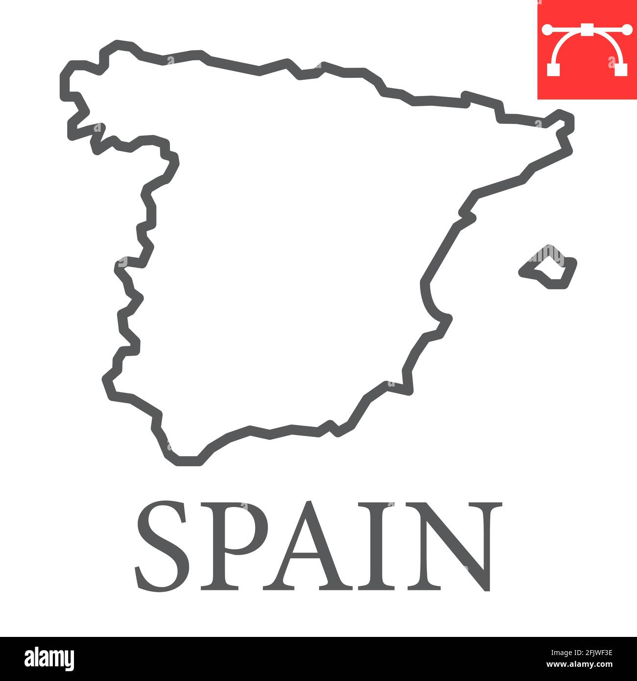 Map of spain Stock Vector Images - Alamy