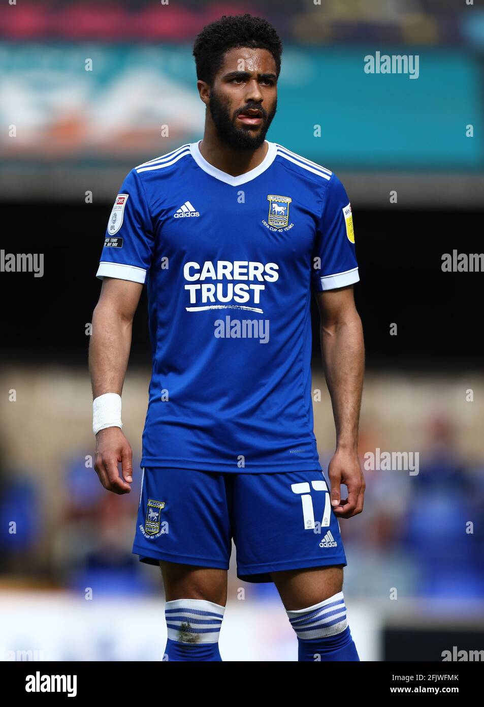 Keanan Bennetts of Ipswich Town - Ipswich Town v AFC Wimbledon, Sky Bet League One, Portman Road, Ipswich, UK - 24th April 2021  Editorial Use Only - DataCo restrictions apply Stock Photo