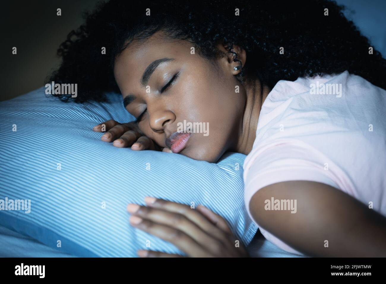 woman-asleep-bed-alone-hi-res-stock-photography-and-images-alamy