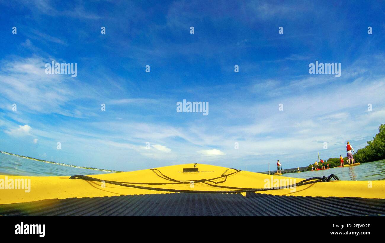 Paddle boarding in the Florida Keys Stock Photo Alamy
