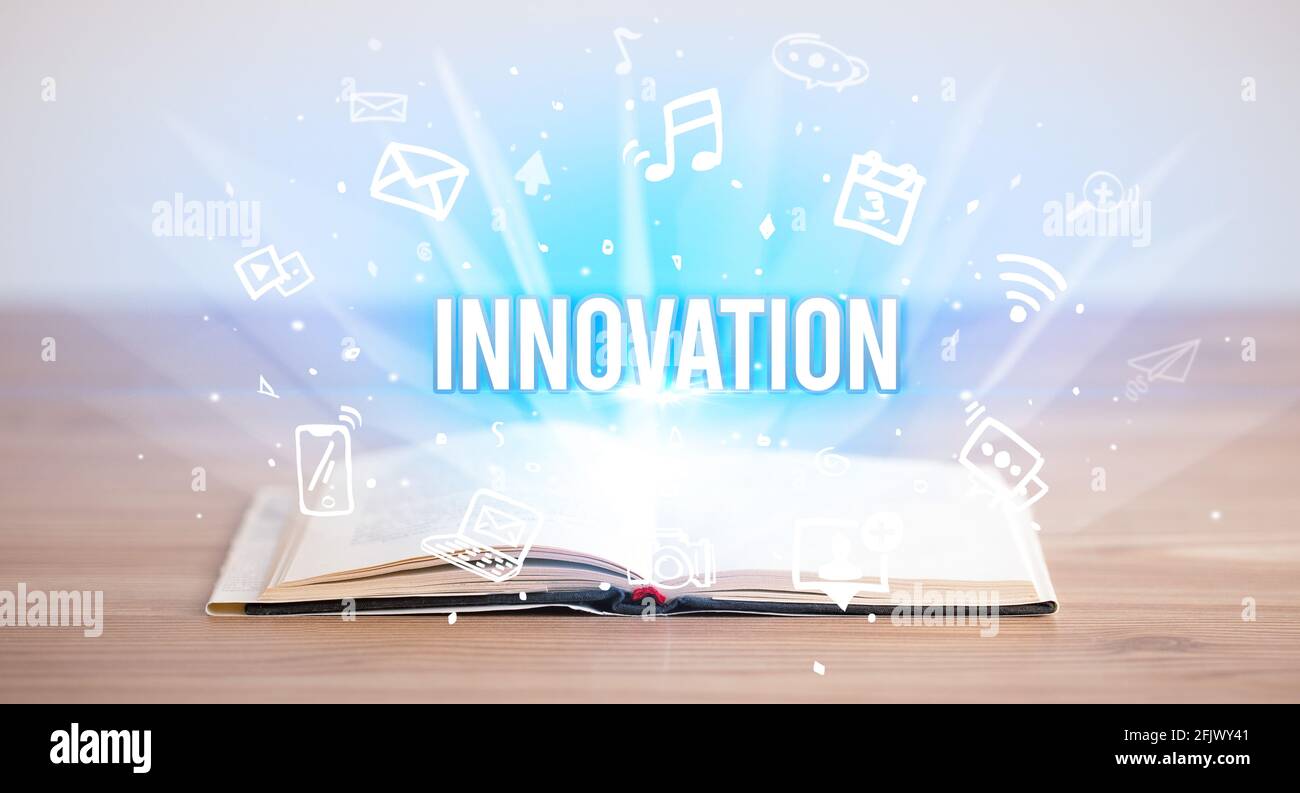 Business Book Inscriptions Examples open book with business inscription Stock Photo - Alamy