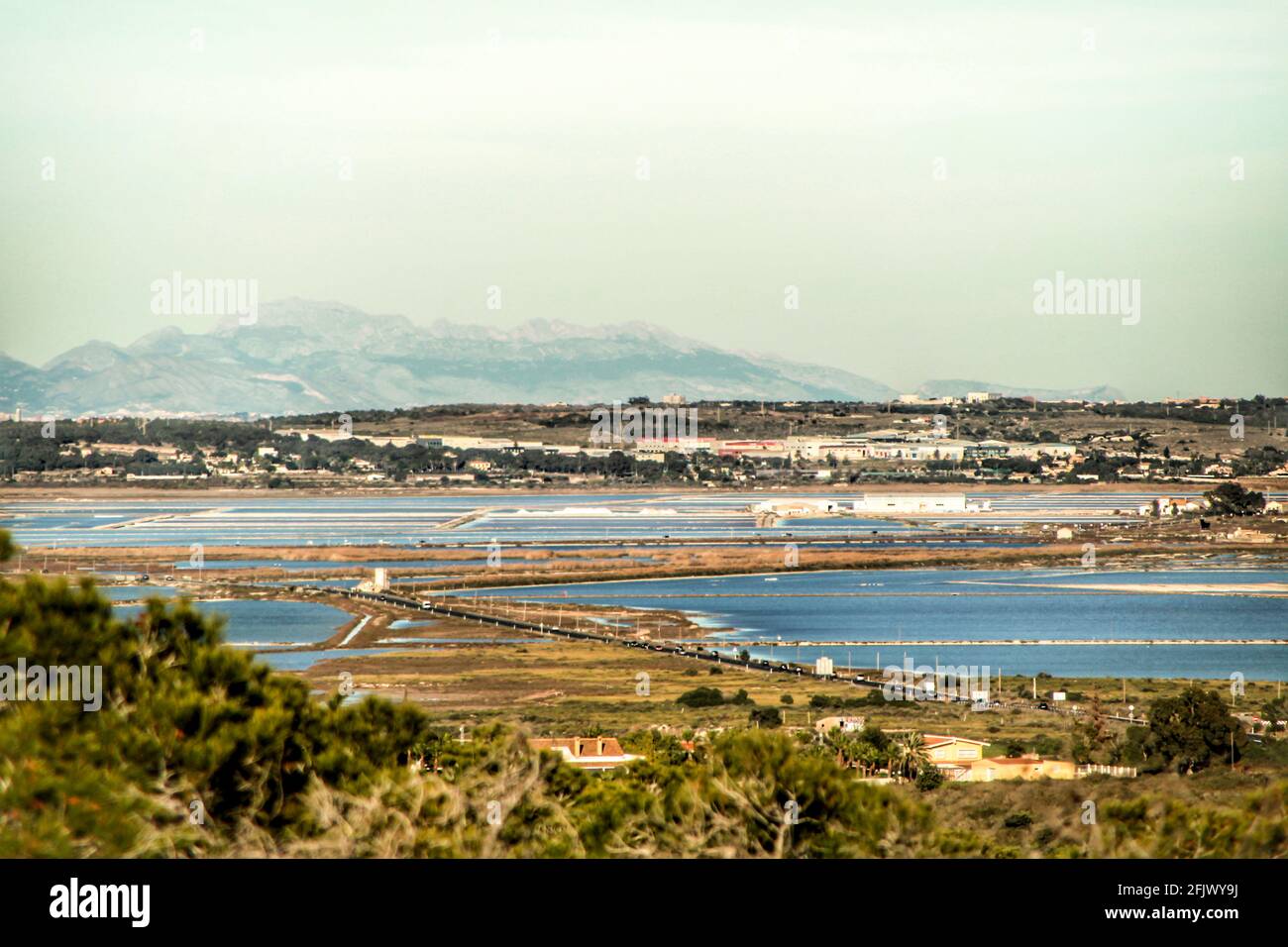 Salt production in Alicante, Spain Stock Photo - Alamy