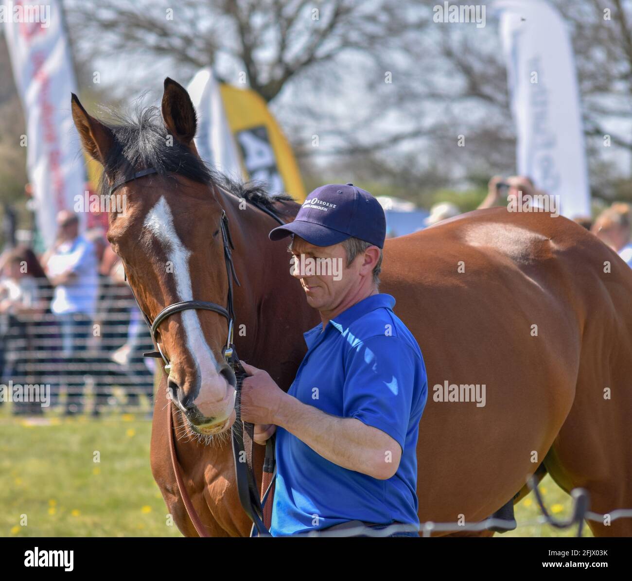 Lambourn Horse Racing open day Stock Photo Alamy