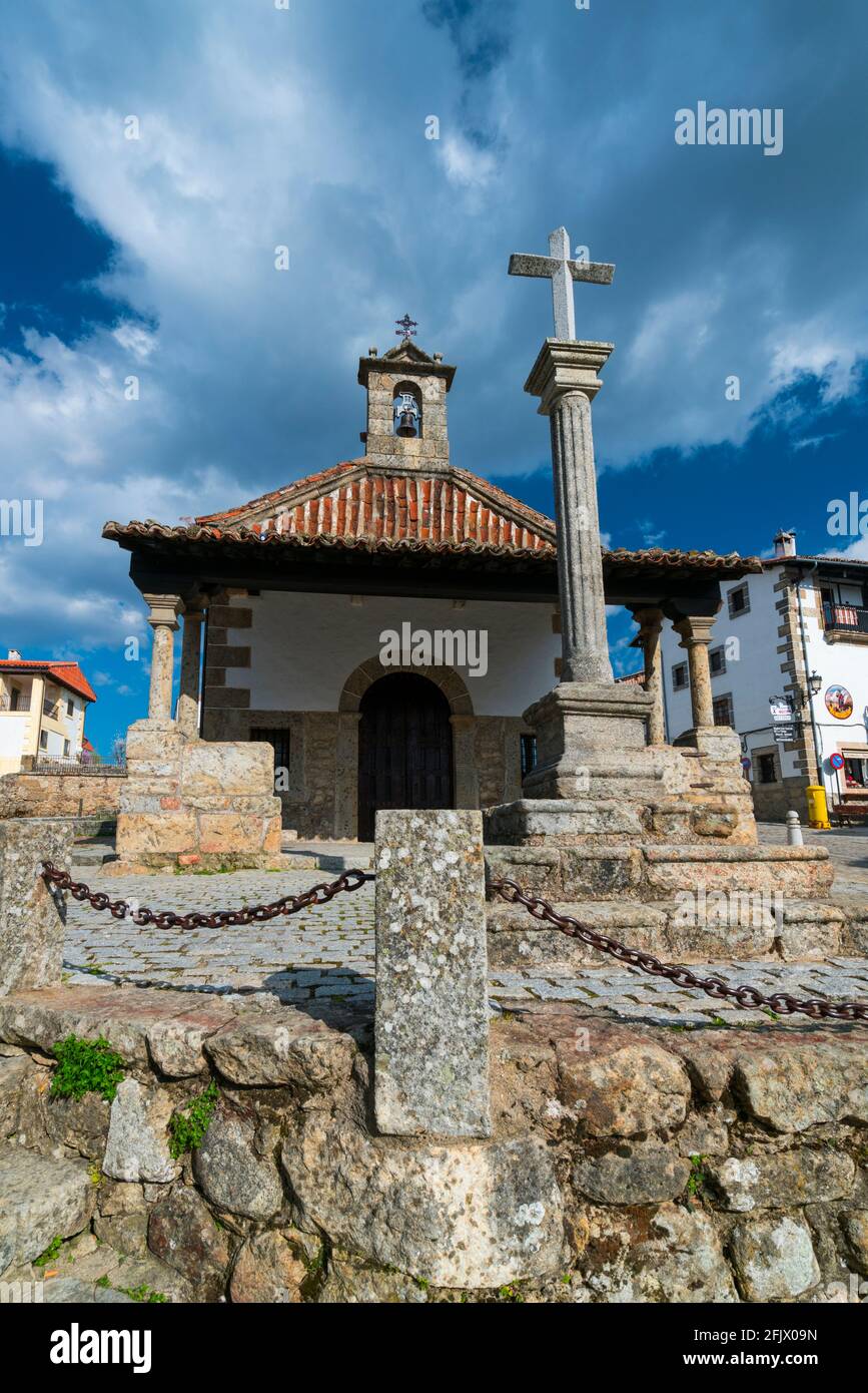 Ermita del santisimo cristo del refugio, Candelario village, Sierra de Béjar,  Salamanca, Castilla y Leon, Spain, Europe Stock Photo