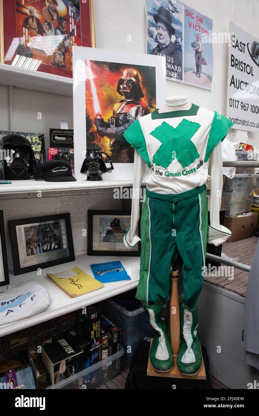 East Bristol Auctions, Bristol, UK. 26th April 2021. Items belonging to a Bristol born actor who played Darth Vader in the original Star Wars trilogy, Stock Photo